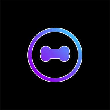 Kemik mavisi gradyan vektör simgesi