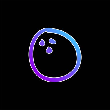 Ball Beach Entertainment Hand Oyuncak Mavi Gradyan vektör simgesi