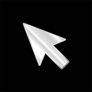 Ok Pointer gümüş kaplama metalik simge