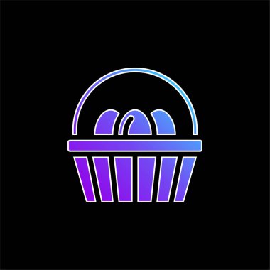 Sepet mavisi gradyan vektör simgesi