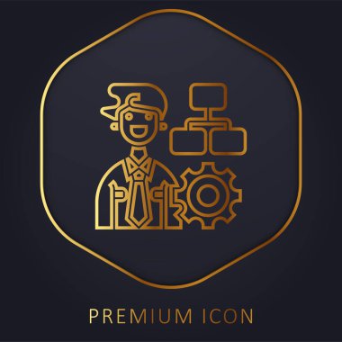 Yönetim Altın Hat prim logosu veya simgesi