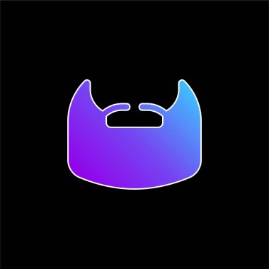 Sakal mavi gradyan vektör simgesi