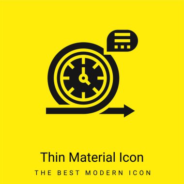 Çevik, en küçük, parlak sarı madde simgesi