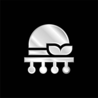 Gümüş kaplama metalik simge