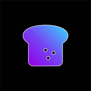 Ekmek mavisi gradyan vektör simgesi