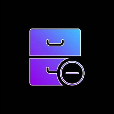 Mavi gradyan vektör simgesini arşivle