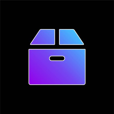 Kutu mavisi gradyan vektör simgesi