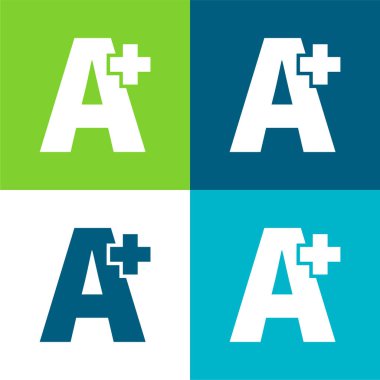 Bir Artı Sembol Düz Düz Renk en az simge kümesi