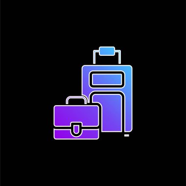 Yük mavi gradyan vektör simgesi