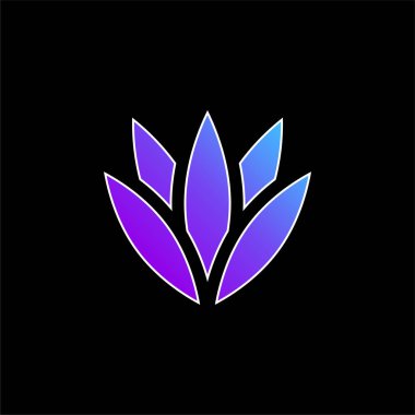 Agave mavi gradyan vektör simgesi