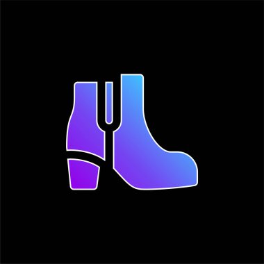 Çizme mavisi gradyan vektör simgesi