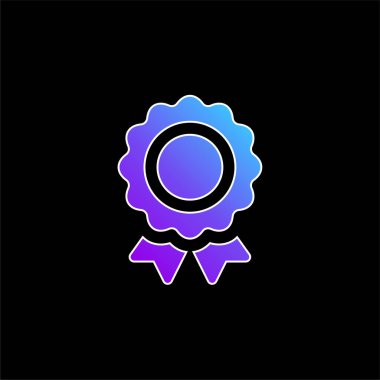 Ödül mavi gradyan vektör simgesi