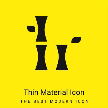 Bambu asgari düzeyde parlak sarı madde simgesi