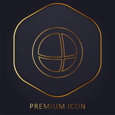 Dünya Logosu 'nun Reklamları Altın Hat prim logosu veya simgesi
