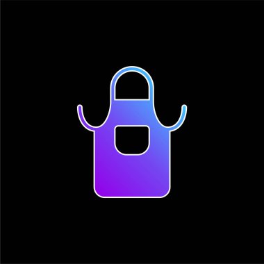 Önlük mavi gradyan vektör simgesi