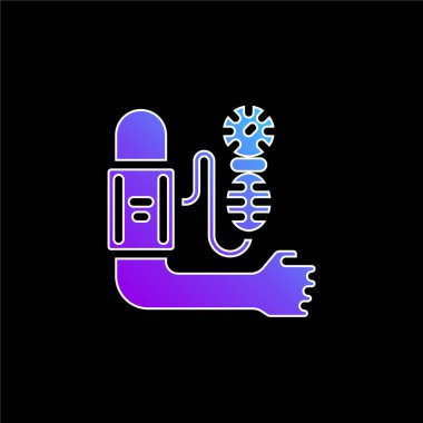 Kol mavi gradyan vektör simgesi