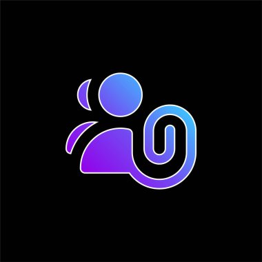 Mavi gradyan vektör simgesi ekle