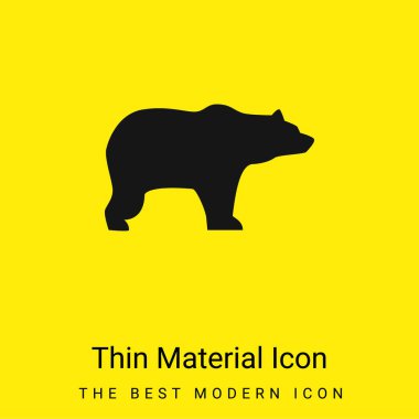 Ayı Yüzü Sağ Minimum Parlak Sarı Madde simgesi