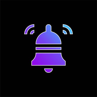 Çan mavisi gradyan vektör simgesi