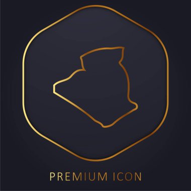 Cezayir altın çizgisi prim logosu veya simgesi