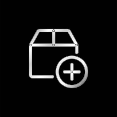 Gümüş kaplama metalik simge ekle