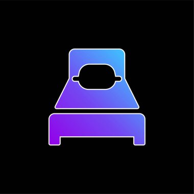 Yatak mavisi gradyan vektör simgesi