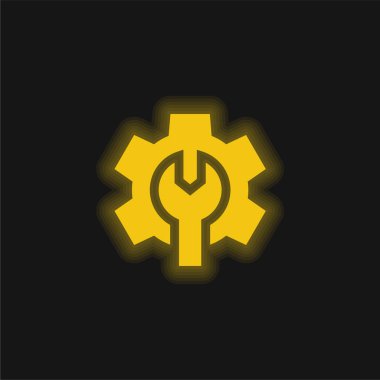 Sarı parlak neon simgesini yönet