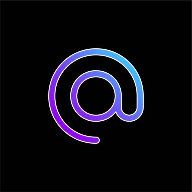 Mavi gradyan vektör simgesinde