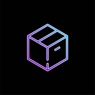 Büyük Kutu mavi gradyan vektör simgesi