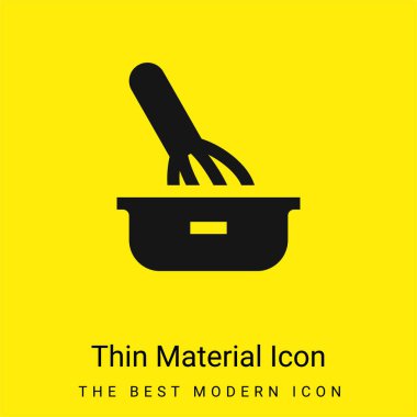 Asgari düzeyde parlak sarı madde simgesi pişiriliyor