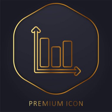 Çubuk Altın Çizgi prim logosu veya simgesi