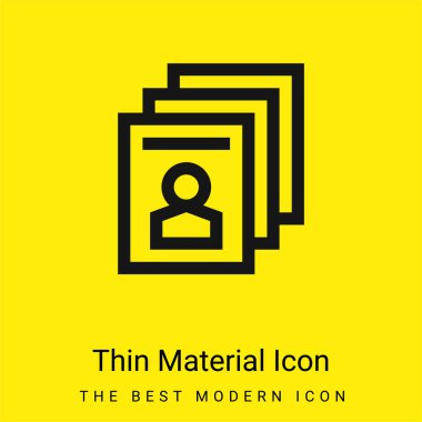 Ballot minimal bright yellow material icon clipart