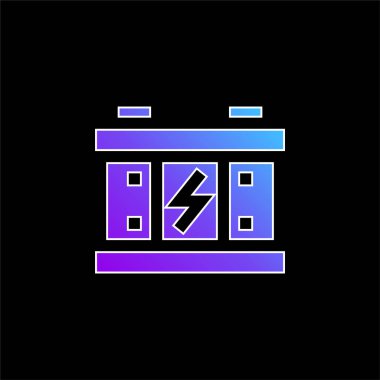 Pil mavi gradyan vektör simgesi