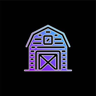 Ahır mavisi gradyan vektör simgesi