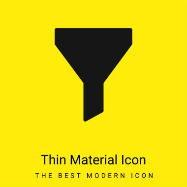 Big Funnel minimal bright yellow material icon clipart