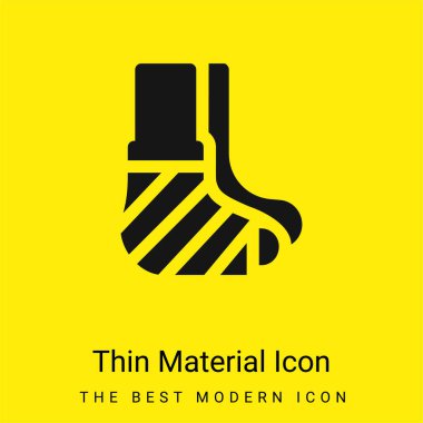 Bandage minimal bright yellow material icon clipart