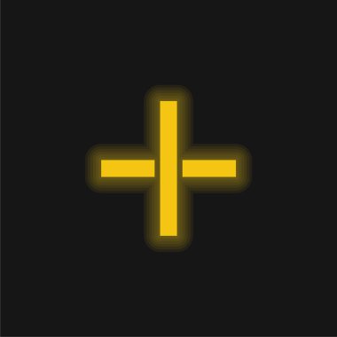 Parlak sarı neon simgesi ekle