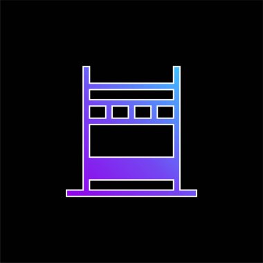 Köprü mavi gradyan vektör simgesi