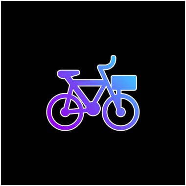 Bisiklet mavi gradyan vektör simgesi