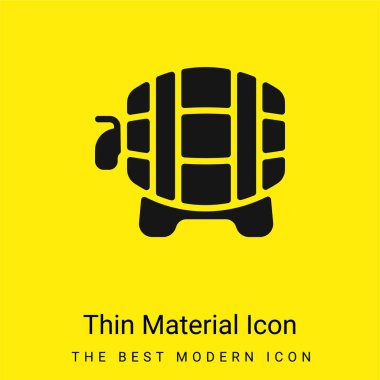 Barrel minimal bright yellow material icon clipart