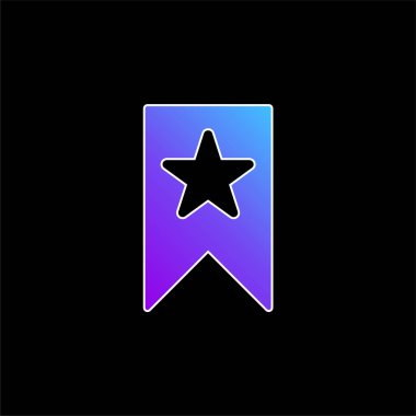 Yer imi mavi gradyan vektör simgesi