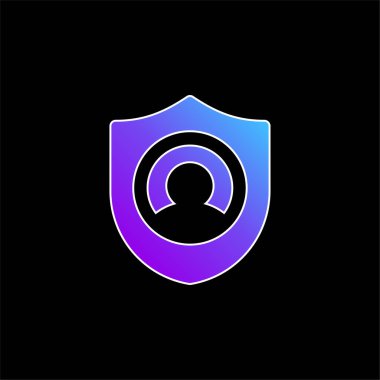 Hesap mavi gradyan vektör simgesi