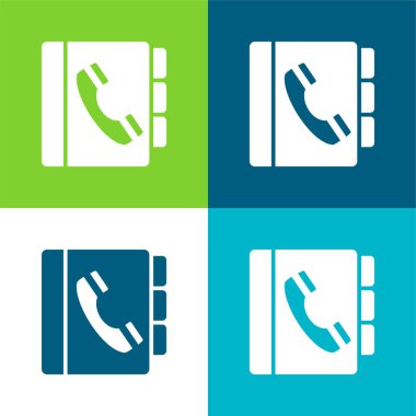 Gündem Düz 4 Renk en küçük simge kümesi