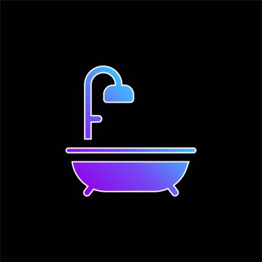 Banyo mavisi gradyan vektör simgesi