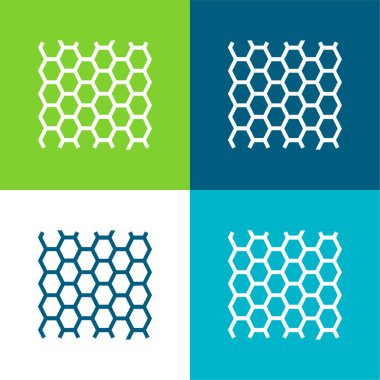 Arı Paneli Dokusu Düz Dört renk simgesi