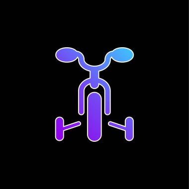 Bisiklet mavi gradyan vektör simgesi