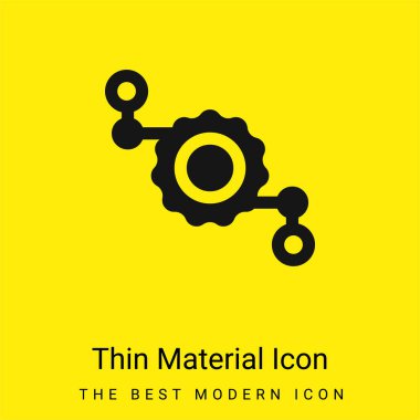 Asgari düzeyde parlak sarı madde simgesi monte et