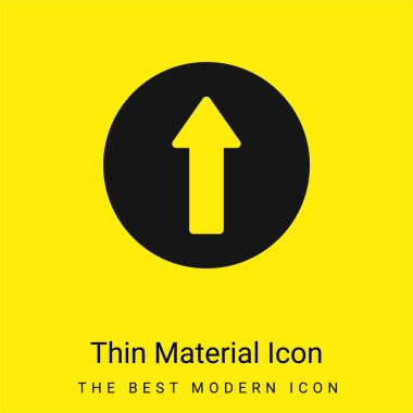 Ahead minimal bright yellow material icon clipart