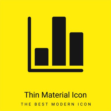 Çubuk Çizelgesi en az sarı malzeme simgesi