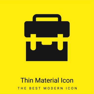 Siyah bavul, en az parlak sarı madde simgesi